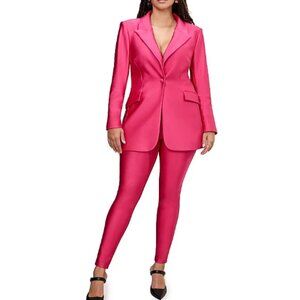 NWOT Good American Compression Shine Suit in Ballerine Pink- size 14/XL